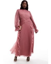 ASOS - Asos design curve – hochgeschlossenes maxikleid - Lyst