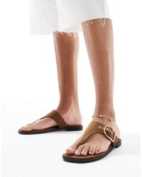schuh - Teena Toe Post Sandals - Lyst