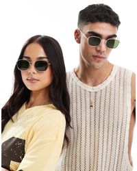 A.Kjærbede - – hello – runde sonnenbrille mit em metallrahmen - Lyst