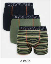 Bench – 3er-pack boxershorts - Grün