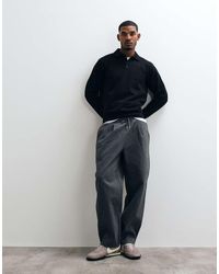 ASOS - Joggers Van Katoen-Twill Met Wijde Pijpen - Lyst