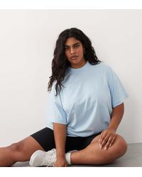 4505 - Curve Icon Heavyweight Cotton Oversized T-shirt With Quick Dry Finish - Lyst