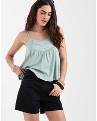 New Look - V Neck Trim Detail Cami - Lyst
