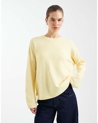 ONLY - Round Neck Boxy Knitted Top - Lyst