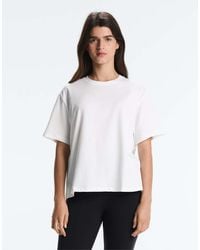 Oysho - Boxy Short Sleeve Cotton Blend T-shirt - Lyst