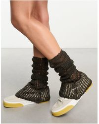Collusion - Open Stitch Knitted Leg Warmers - Lyst