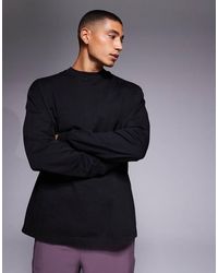 4505 - Long Sleeve Oversized Cotton Training T-Shirt With Quick Dry Finish - Lyst