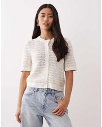 Abercrombie & Fitch - Short Sleeve Cardigan - Lyst