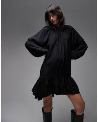 & Other Stories - Long Sleeve Floaty Midi Dress With Ruffle Detail - Lyst