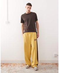Reclaimed (vintage) - Zware Joggingbroek Met Wijde Pijpen - Lyst