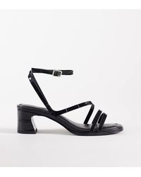 ASOS - Honeybee Mid Block Heeled Sandals - Lyst