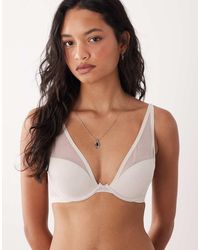 Calvin Klein - Shapewear Mesh Push Up Plunge Bra - Lyst