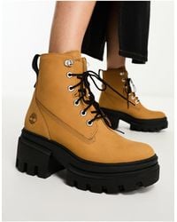 Timberland - Everleigh 6 Inch Lace Up Chunky Boots - Lyst