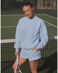 SIMMI - Back Embroidered Detail Oversized Sweatshirt - Lyst