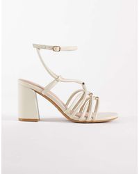 New Look - Metal Detail Block Heeled Sandal - Lyst