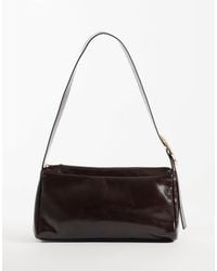 Vero Moda - Schultertasche mit eckiger form und goldfarbenen metall-details - Lyst