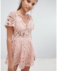 love triangle lace jumpsuit