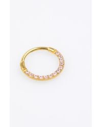 Lovisa - Piercing anneau à charnière 8 mm en acier chirurgical plaqué or avec zircons cubiques - Lyst