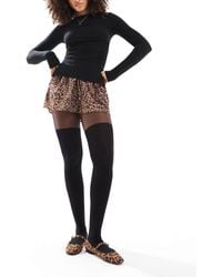 ASOS - Mock Over The Knee Tights With Bum And Tum Support - Lyst