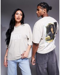 ASOS - Unisex Oversized License T-shirt With Scarface Prints - Lyst