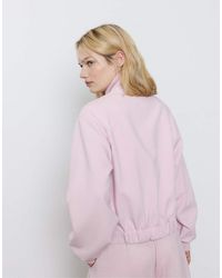 Stradivarius - Hoogsluitend Jack Met Pofmouwen - Lyst