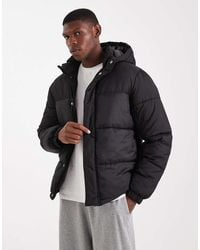 Jack & Jones - Hooded Puffer Jacket - Lyst
