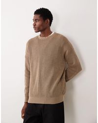 ASOS - – locker geschnittener, gerippter strickpullover - Lyst