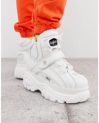 white buffalo platform sneakers