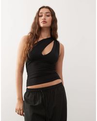 Weekday - One Shoulder Top With Slash Detail - Lyst