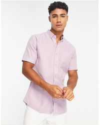 River Island - Short Sleeve One Pocket Shirt - Lyst