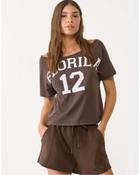 Stradivarius - – kurzärmliges t-shirt - Lyst