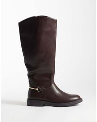 SIMMI - Simmi London Garnet Knee Boots With Horse Bit Detail - Lyst