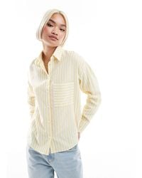 Threadbare - – lässiges hemd mit en und weißen streifen und knopfleiste - Lyst