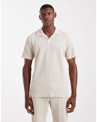 Only & Sons - – geripptes oversize-polohemd - Lyst