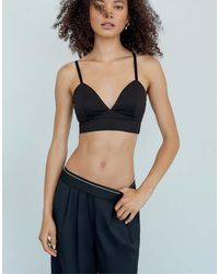 Stradivarius - Cropped Corset Top - Lyst