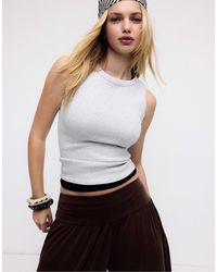 Stradivarius - – figurbetontes basic-oberteil - Lyst