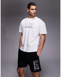 EA7 - Armani Train Visibility Logo Shorts - Lyst