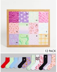ASOS 12 Day Socks Advent Calendar - Multicolour
