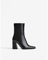 Bershka - Block Heel Ankle Boots - Lyst