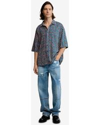Desigual - Short-Sleeve Shirt With Embroidery - Lyst