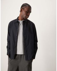 SELECTED - Camicia Nera Oversize - Lyst