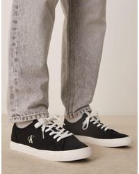 Calvin Klein - Essential Vulcanised Canvas Sneakers - Lyst