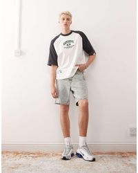 Aape By A Bathing Ape - Aape By A Bathing Ape Logo Denim Shorts - Lyst