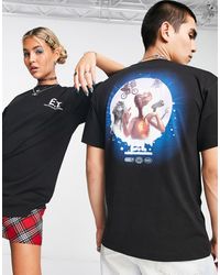 Reclaimed (vintage) - T-shirt unisex nera con stampa et su licenza - Lyst