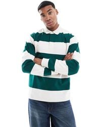 New Look - Oversized Stripe Rugby Polo Shirt - Lyst