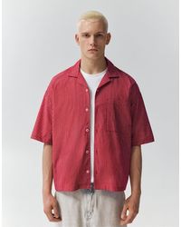 Pull&Bear - Short Sleeve Check Shirt - Lyst