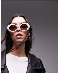 TOPSHOP - Peony Oversized Round Sunglasses - Lyst