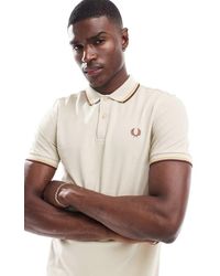 Fred Perry - Polo Con Doppie Righe A Contrasto Sui Bordi - Lyst