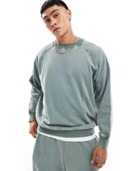 ASOS - Sudadera Lavado Extragrande Con Mangas Raglán De (Parte De Un Conjunto) - Lyst
