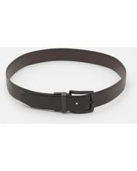 Pull&Bear - Reversible Leather Effect Belt - Lyst
